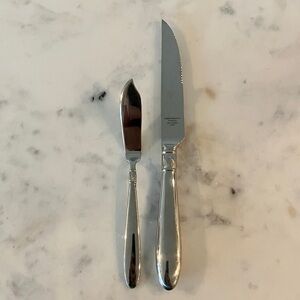 Reed & Barton Stainless Steel Knife Set Butter and Cheese